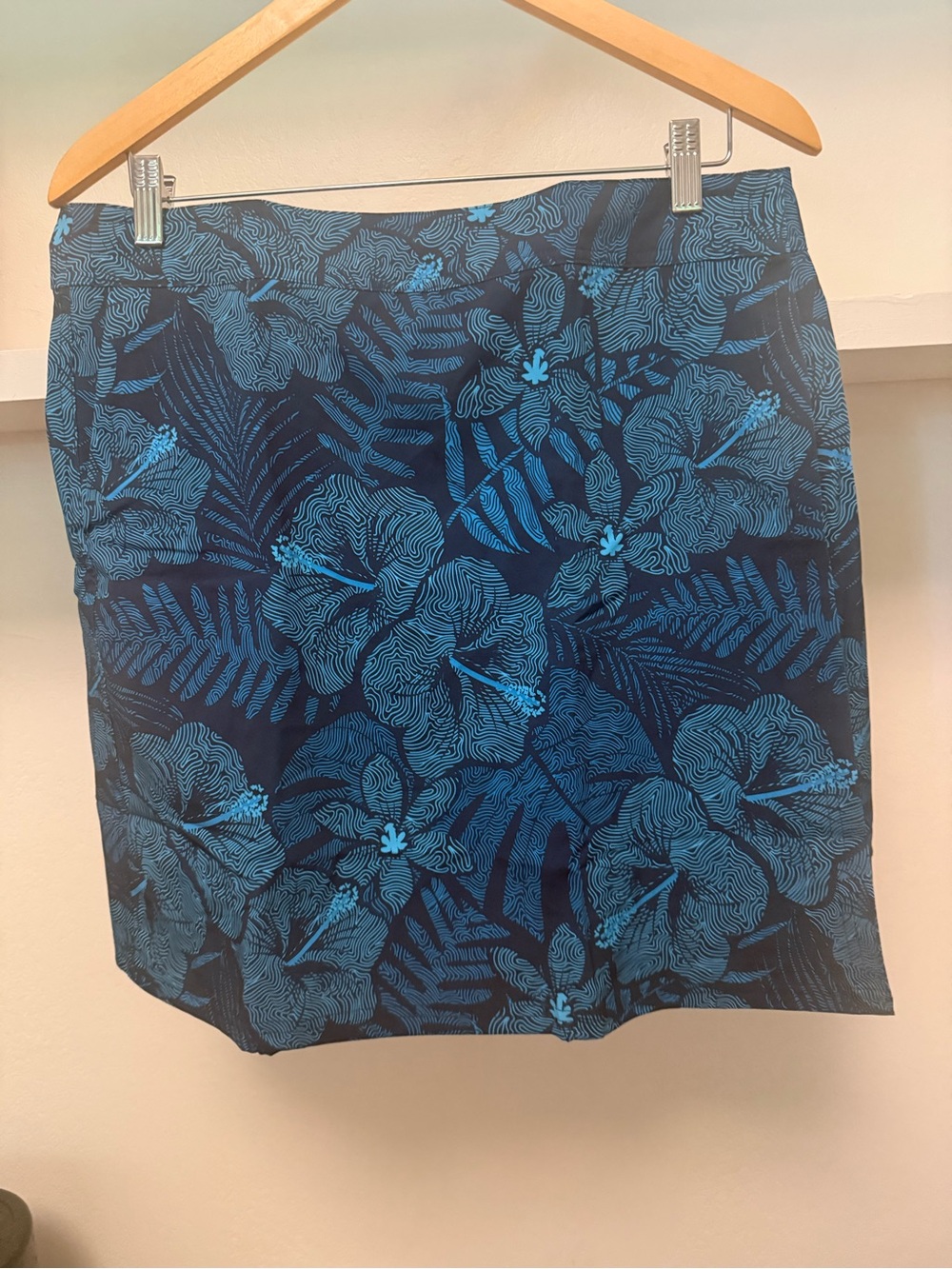 Ripskirt Hawaii Blue Floral Mini Skirt